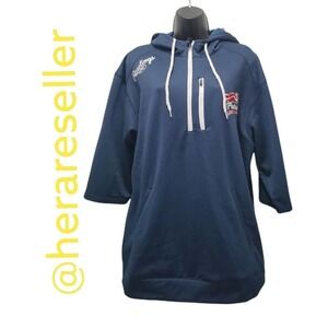 NWT Rawlings Adult Large Half Sleeve Patriots  Pullover Sweater